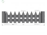 EH DECKING Composite Wood Picket Fence EHPF80    China Wpc Decking Boards  outdoor wpc decking floor wholesale