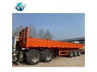 3 Axle Orange Side Wall Trailer