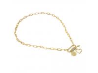 Carabiner Gold Chian Necklace