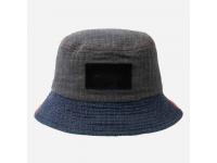  SIMEON LINEN-COTTON BUCKET HAT GRAY-BLUE-RED