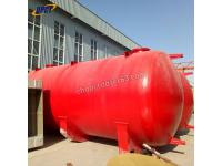 FRP GRP horizontal type chemical storage tank