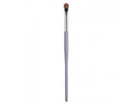 Bright Silver Copper Tube Concealer Brush OEM    Customized Concealer Brush 