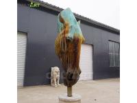 Customize large size metal casting bronze horse head statue sculpture for garden decoration