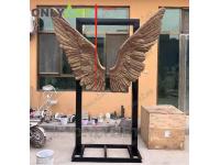 Custom Bronze Large Wings Of The City Statues