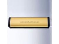 Anodised gold Aluminium Letterplate, income box