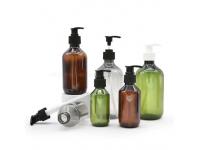 High Quality Amber PET Plastic Shampoo Bottle