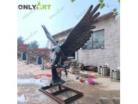 Outdoor Bronze Metal Bald Eagle Sculpture For Sale Story