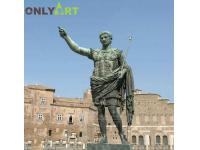Custom Roman Famous Bronze Octavian Augustus Statue Sculpture