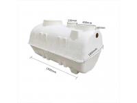 What is the role and characteristics of fiberglass septic tanks?