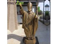 Bronze Pope St John Paul II Statue Sculpture For Sale OAB-PJ2