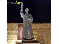 Lebanon Outdoor Bronze Saint Charbel Statue For Sale 