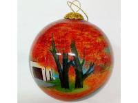 Hand Painted Glass Christmas Ball