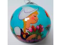 Dutch girl with tulips ball