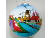 Hand-Painted Glass Christmas Ball