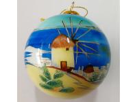 Inside Painted Glass Christmas Ball