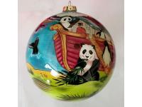 Hand painted Blown Glass Ornaments