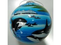 Hand painted Blown Glass Ornaments