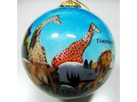 Hand painted Blown Glass Ornaments