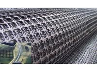 Road Pavement Reinforcing Mesh Grids: Geogrids and Geotextiles Applied for Pavement Construction used with asphalt mattr