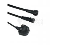 CE LISTED, E27, 10 SUSPENDED SOCKET, OUTDOOR COMMERCIAL WEATHERPROOF STRING LIGHT, S14 BULBS, 10M CORD