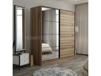 Elegance Style 2 doors Mirror Sliding Wardrobe Closet
