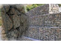 Gabions, Hot-dipped galvanized, Galfan or PVC coated Finish