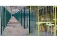 Modular Welded Wire Mesh Partitions for Forming of Work Cells and Perimeter Guarding