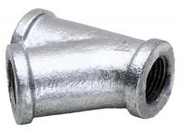 How do you specify a reducing tee?