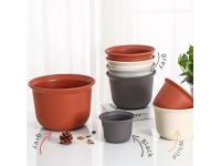 Mulity Sizes Round Shape Plastic Flower pot