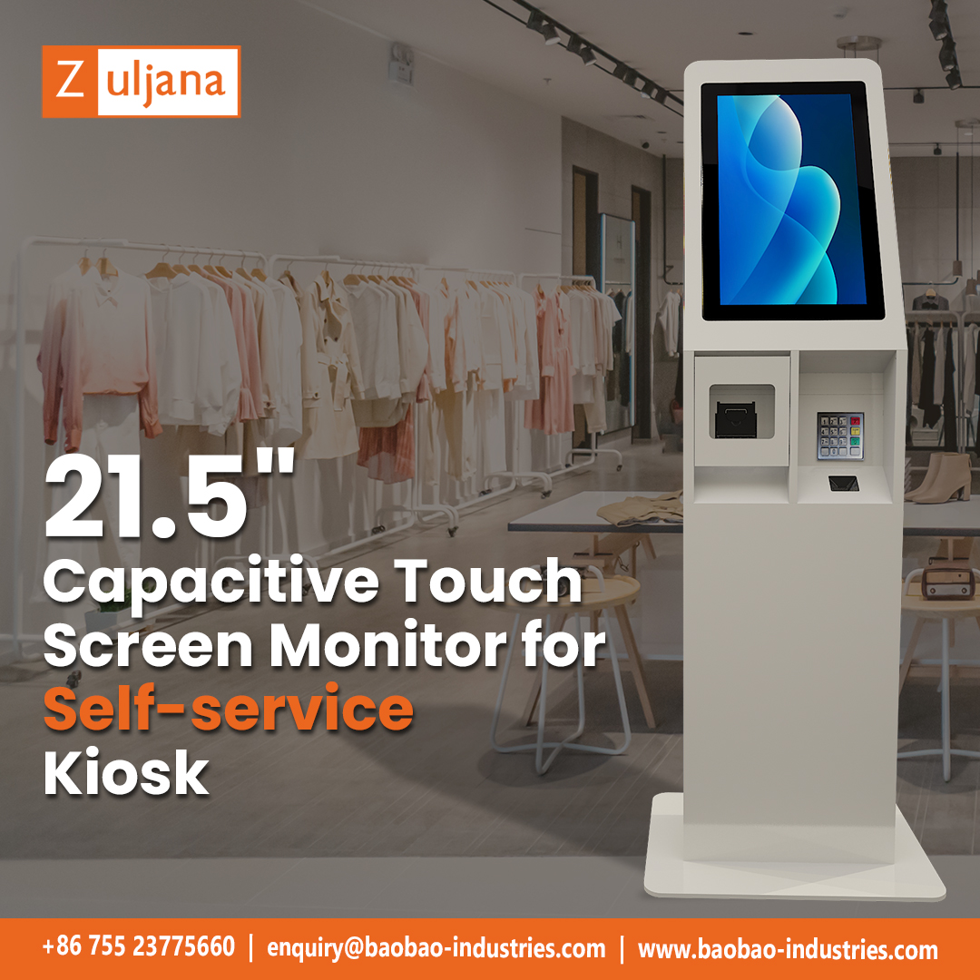 21.5" Capacitive Touch Scree Monitor for Self-service Kiosks