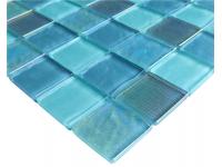 Swimming Pool Glitter Blue Glass Mosaic