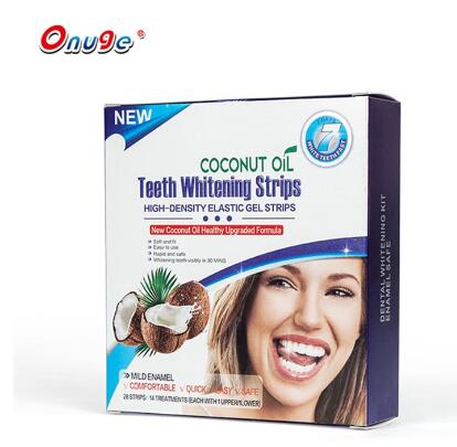 Teeth whitening gel strips
