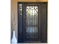 What are some customization options for single iron doors?