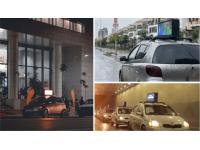 Taxi screen advertisement in Ethiopia