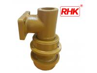 How often should the carrier roller be inspected for wear and damage?