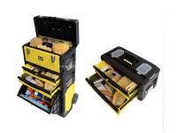 Decorative Paint Toolsbox with Removable Tray 