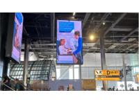Hanging led display in the airport
