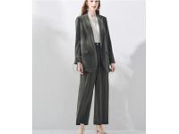 Silk Blazer And Pants Set