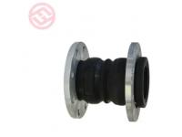 What are some common issues that can arise when using a flexible rubber joint single sphere?