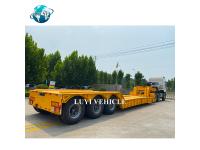 What are the advantages of a lowboy trailer?