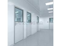 What are the requirements for clean room doors?