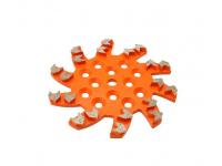 Star Type 254mm Silver Brazed Grinding Disc With Light Steel Core