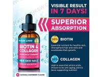 Natural Hair Growth Essential Biotin Collagen Liquid Drops