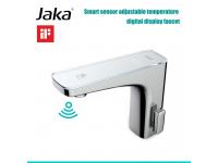 Smart digital display touchless faucet