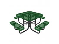 What materials are commonly used for commercial outdoor furniture?