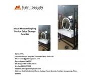 “Elevate Your Salon Experience with the Charm of Wood Mirrored Styling Stations"