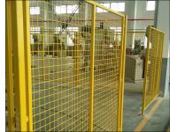 Yellow Powder-Coated Wire Mesh Temporary Fencing