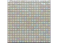 15x15mm Glass Mosaic with Dot Glued