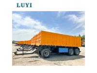 Drawbar side tipper trailer