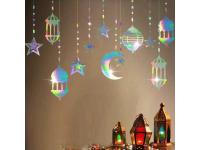 What design elements are often incorporated into eid decoration set?